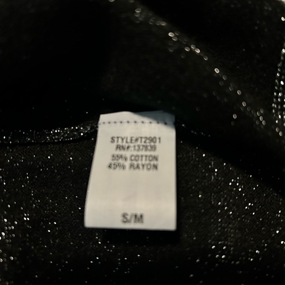 NWT‎ ALTAR’D State Long Black Sparkly Tunic Size Small-Medium - Picture 5 of 9